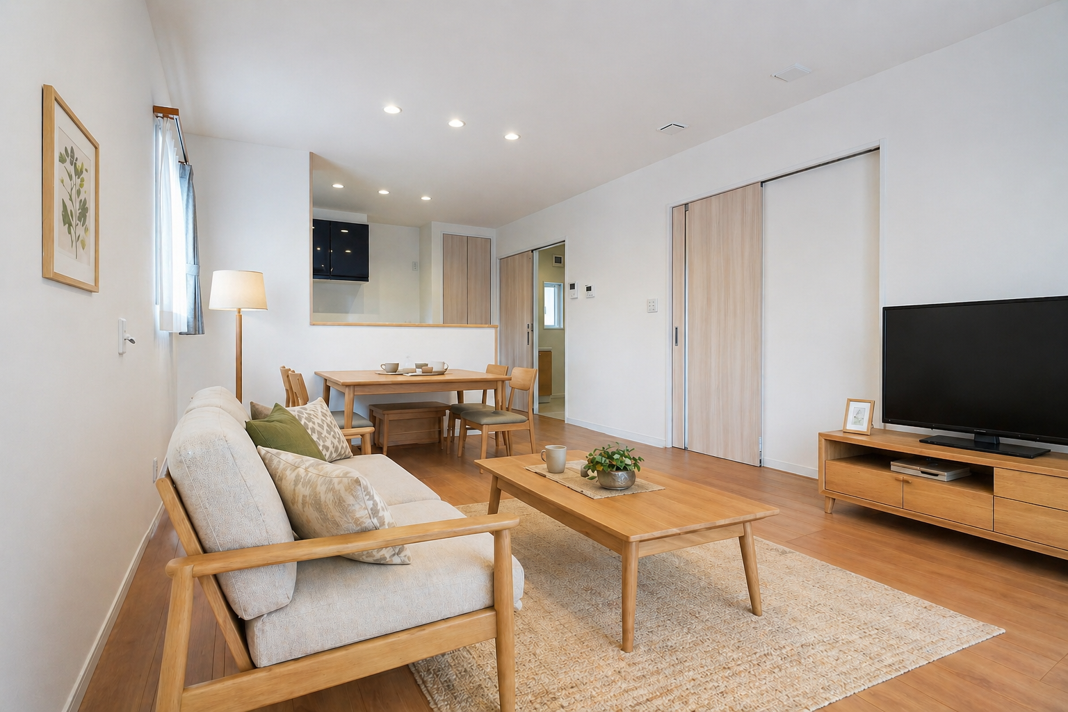 適材適所の収納で無理せず片付く家・内観