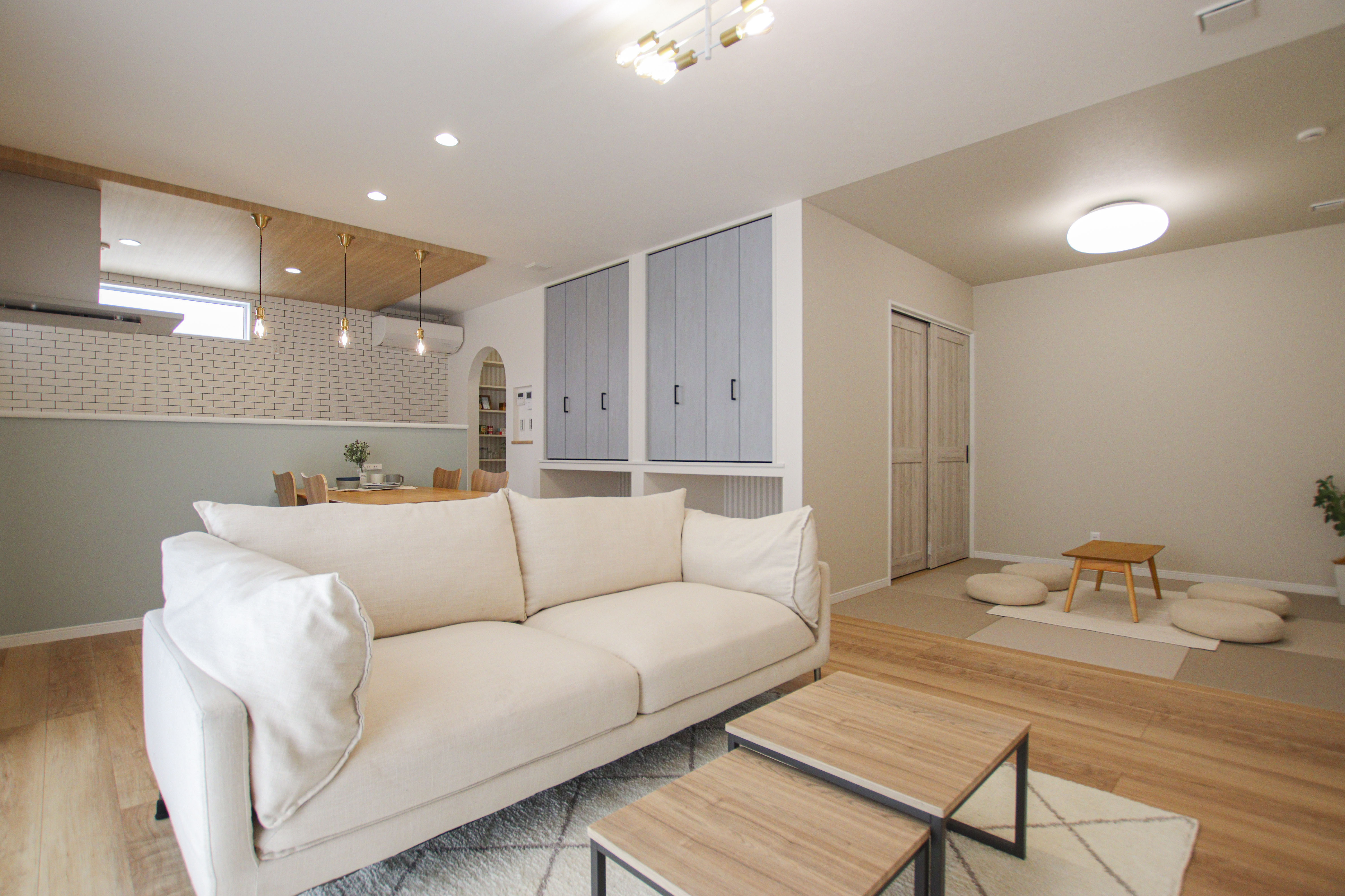 暮らしのアイデアが詰まったアメリカンテイストの平屋・内観